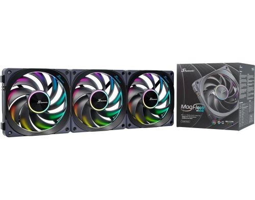 Вентилятор SeaSonic MagFlow 120 ARGB 3-pack (MAGFLOW-ARGB-3) фото №4
