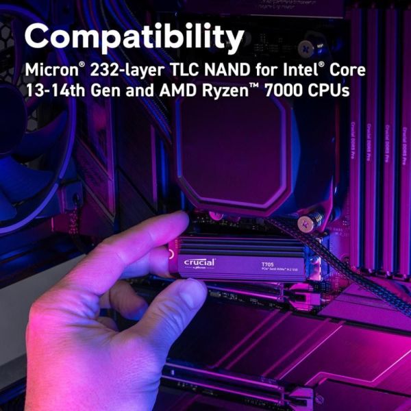 SSD накопитель Crucial T705 1 TB (CT1000T705SSD5) фото №3
