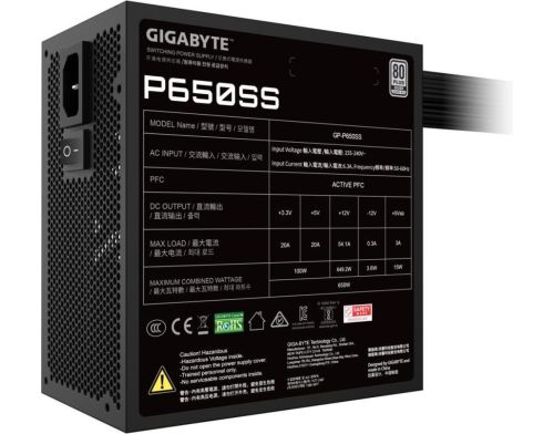 Блок живлення GIGABYTE P650SS (GP-P650SS) фото №6