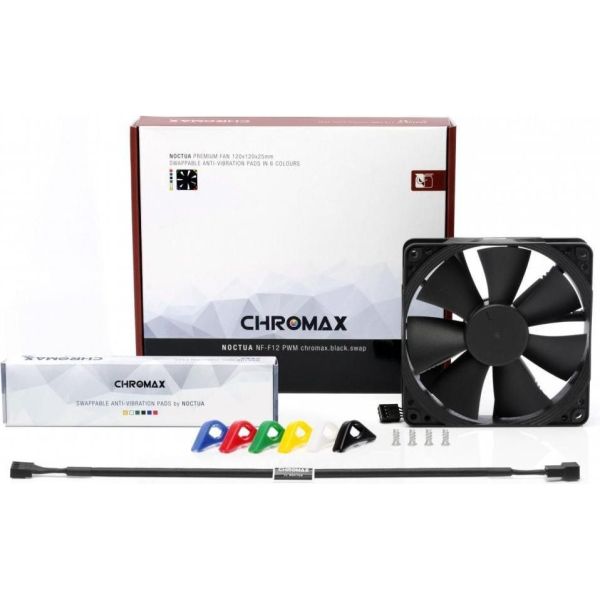 Вентилятор Noctua NF-F12 PWM chromax.black.swap фото №3