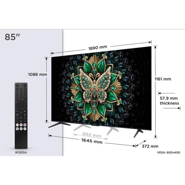 Телевизор TCL 85C6K фото №6