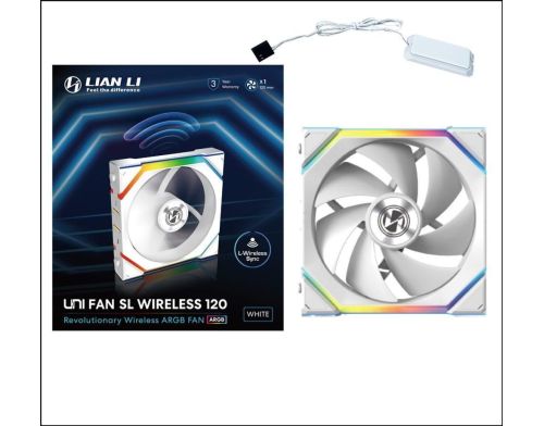 Вентилятор Lian Li Uni Fan SL Wireless 120 White (G99.12SL1W1W.00) фото №6