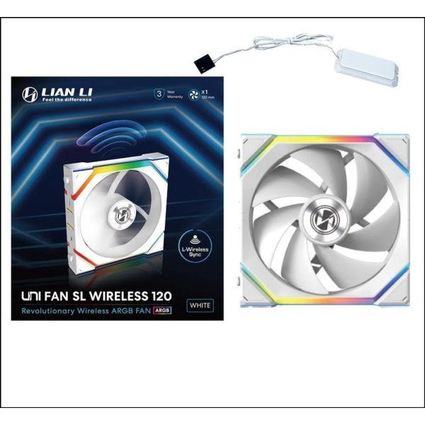 Вентилятор Lian Li Uni Fan SL Wireless 120 White (G99.12SL1W1W.00) фото №6