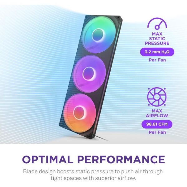 Вентилятор NZXT F420 RGB Core Black (RF-U42HF-B1) фото №4
