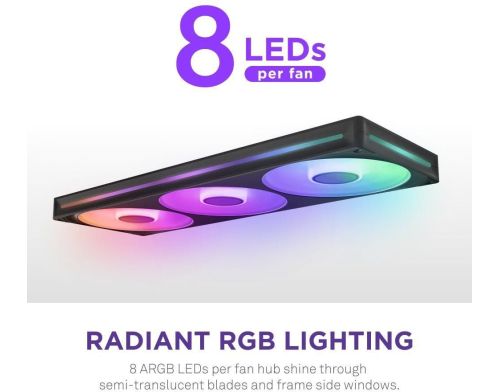 Вентилятор NZXT F420 RGB Core Black (RF-U42HF-B1) фото №5