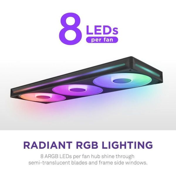 Вентилятор NZXT F420 RGB Core Black (RF-U42HF-B1) фото №5