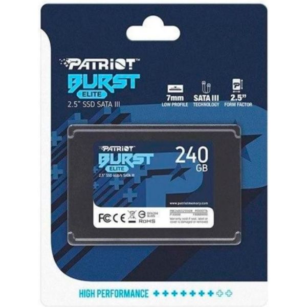 SSD накопитель PATRIOT Burst Elite 240 GB (PBE240GS25SSDR) фото №2