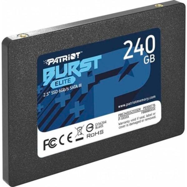 SSD накопитель PATRIOT Burst Elite 240 GB (PBE240GS25SSDR) фото №4