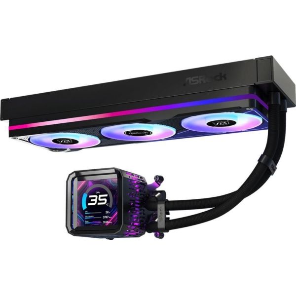 Водяное охлаждение ASRock Phantom Gaming 360 LCD фото №3