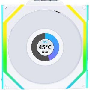Вентилятор Lian Li Uni Fan SL Wireless LCD 120 Reverse Blade White (G99.12RSLLCD1W1W.00)