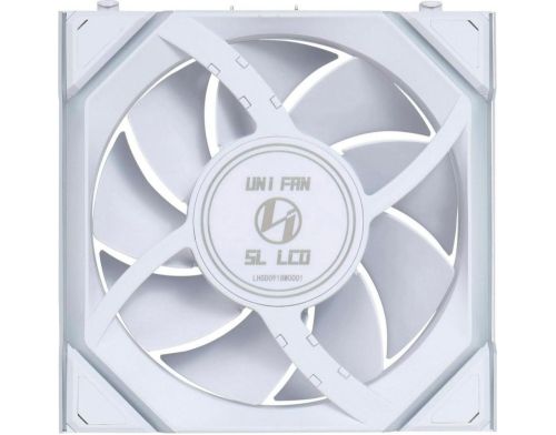 Вентилятор Lian Li Uni Fan SL Wireless LCD 120 Reverse Blade White (G99.12RSLLCD1W1W.00) фото №4
