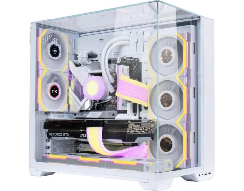 Вентилятор Lian Li Uni Fan SL Wireless LCD 120 Reverse Blade White (G99.12RSLLCD1W1W.00) фото №7