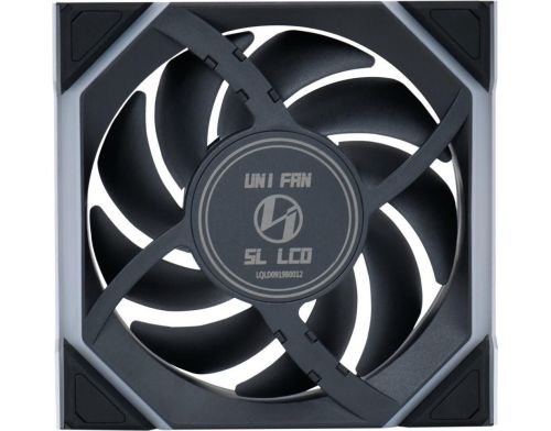 Вентилятор Lian Li Uni Fan SL Wireless LCD 120 Reverse Blade Black (G99.12RSLLCD1W1B.00) фото №4