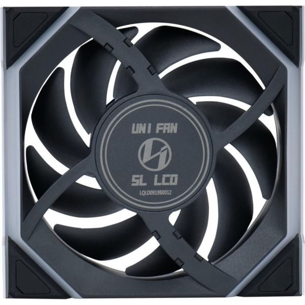 Вентилятор Lian Li Uni Fan SL Wireless LCD 120 Reverse Blade Black (G99.12RSLLCD1W1B.00) фото №4