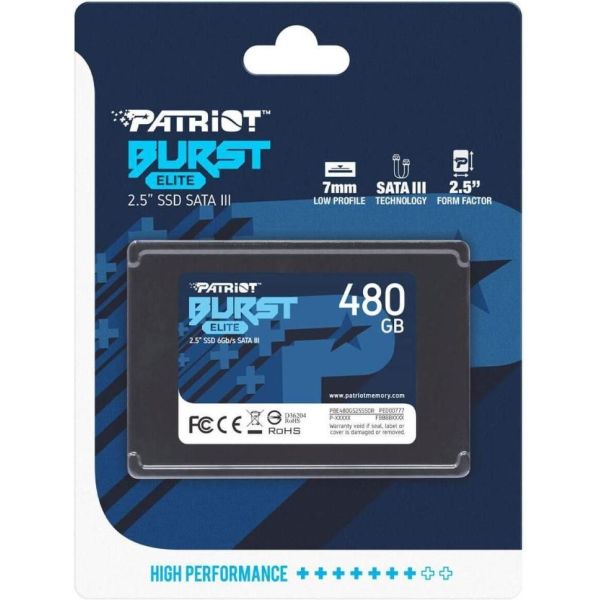 SSD накопитель PATRIOT Burst Elite 480 GB (PBE480GS25SSDR) фото №5