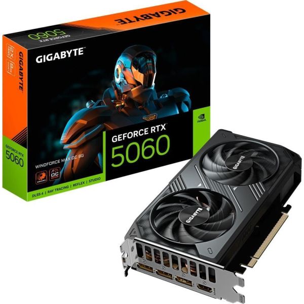 Видеокарта GIGABYTE GeForce RTX 5060 WINDFORCE MAX OC 8G (GV-N5060WF2MAX OC-8GD) фото №10