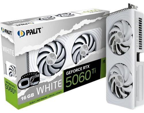 Видеокарта Palit GeForce RTX 5060 Ti White OC (NE7506TU19T1-GB2061M) фото №6