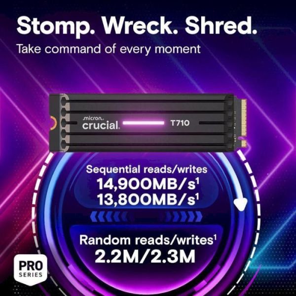 SSD накопитель Crucial T710 2 TB (CT2000T710SSD5) фото №3