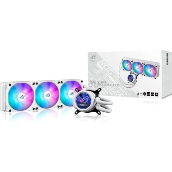 Водяное охлаждение ASUS ROG STRIX LC III 360 ARGB LCD White Edition (90RC00W2-M0UAY0) фото №10