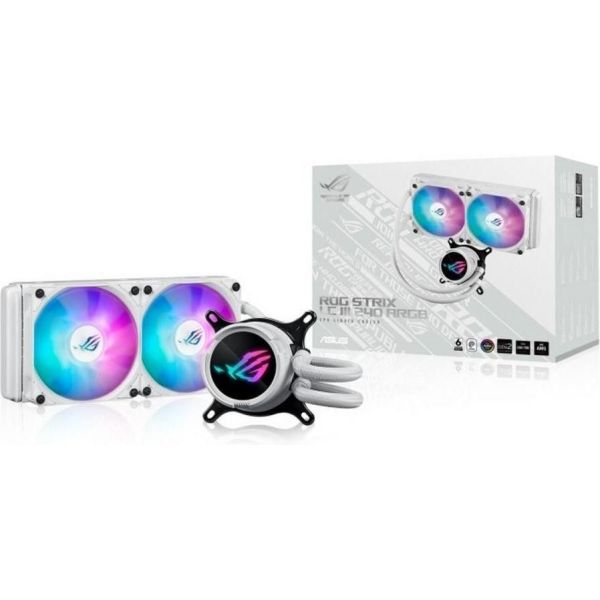Водяное охлаждение ASUS ROG Strix LC III 240 ARGB White Edition (90RC00S2-M0UAY0) фото №3