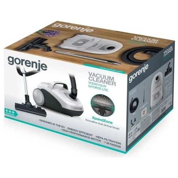 Пылесос с мешком Gorenje VCEA21GLW фото №9