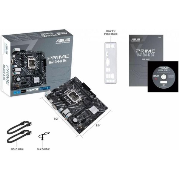 Материнская плата ASUS PRIME H610M-K D4 (90MB1A10-M0EAY0) фото №8