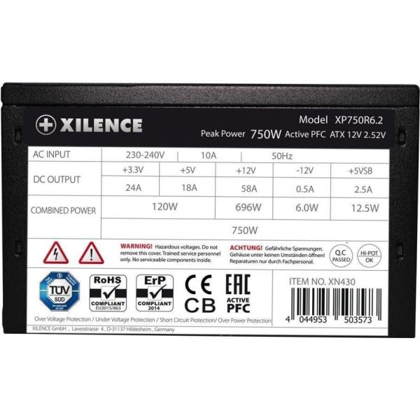 Блок питания XILENCE Performance C+ 750W (XP750R6.2) фото №9