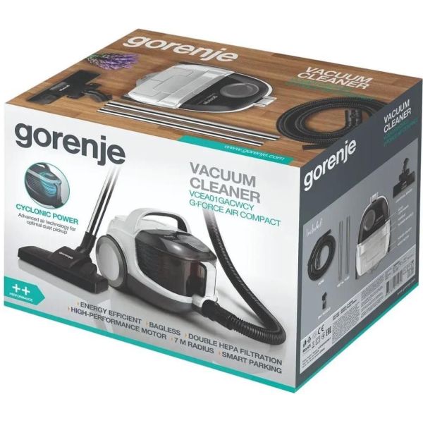 Пылесос безмешковый Gorenje VCEA01GACWCY фото №5