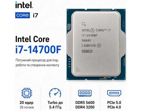 Процесор Intel Core i7-14700F (BX8071514700F) фото №2