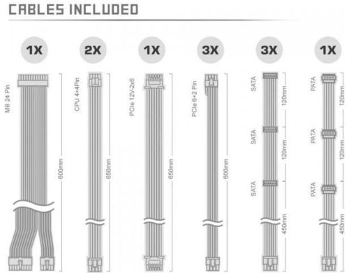 Блок питания ASRock SteelLegend White 1000W (SL-1000GW) фото №8