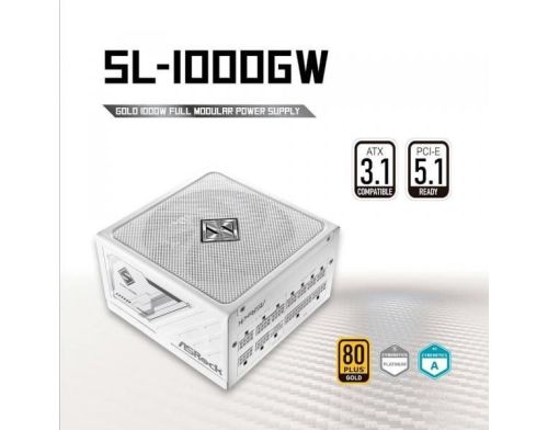 Блок питания ASRock SteelLegend White 1000W (SL-1000GW) фото №9