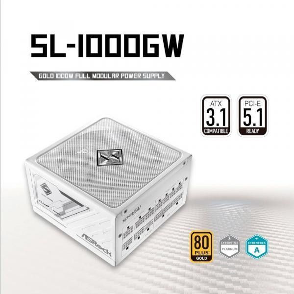 Блок питания ASRock SteelLegend White 1000W (SL-1000GW) фото №9