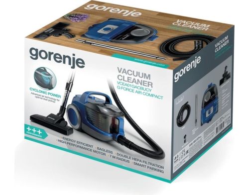 Пылесос безмешковый Gorenje VCEA01GACBUCY фото №6