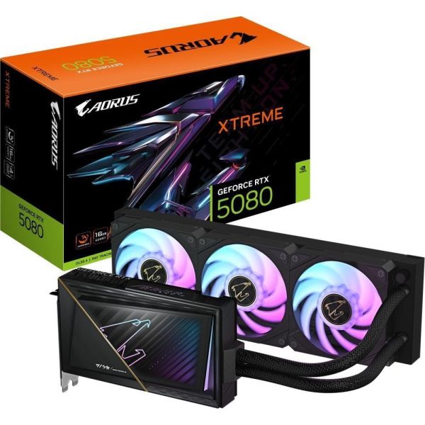 Видеокарта GIGABYTE AORUS GeForce RTX 5080 XTREME WATERFORCE 16G (GV-N5080AORUSX W-16GD) фото №8