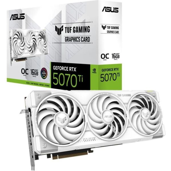 Видеокарта ASUS TUF-RTX5070TI-O16G-WHITE-GAMING фото №3