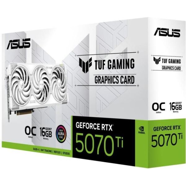 Видеокарта ASUS TUF-RTX5070TI-O16G-WHITE-GAMING фото №5