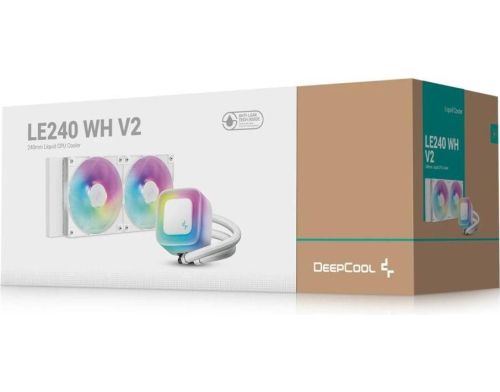 Водяное охлаждение Deepcool LE240 WH V2 (R-LE240-WHAMMN-G-2) фото №6