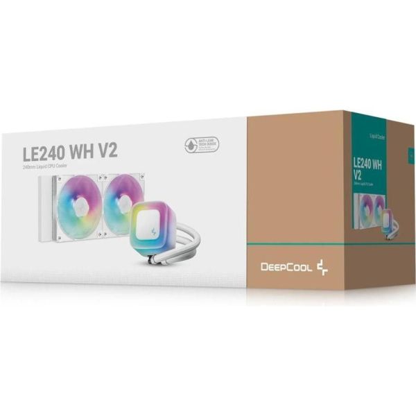 Водяное охлаждение Deepcool LE240 WH V2 (R-LE240-WHAMMN-G-2) фото №6