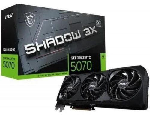 Видеокарта MSI GeForce RTX 5070 12G SHADOW 3X OC (G5070-12S3C) фото №6