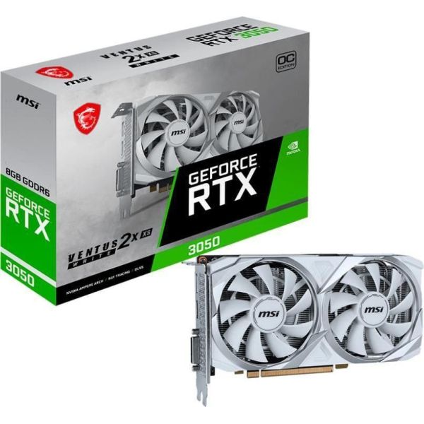 Видеокарта MSI GeForce RTX 3050 VENTUS 2X XS WHITE 8G OC фото №5