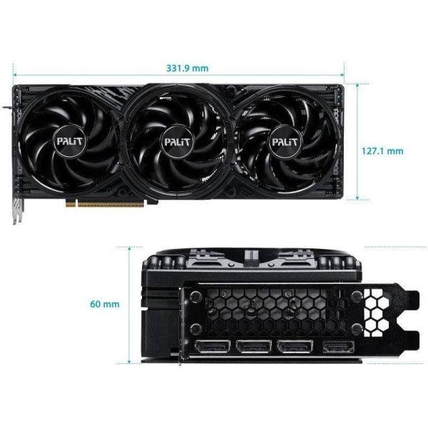 Видеокарта Palit GeForce RTX 5080 GamingPro V1 (NE75080019T2-GB2031Y) фото №10