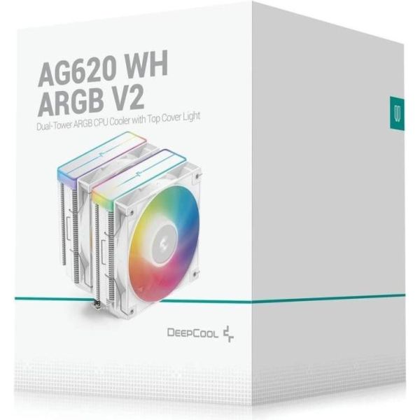Воздушное охлаждение Deepcool AG620 WH ARGB V2 (R-AG620-WHAMMN-GJD) фото №10