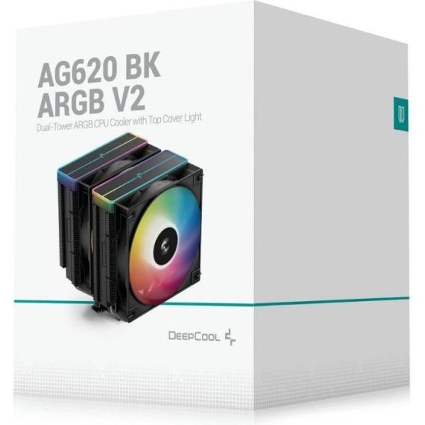 Воздушное охлаждение Deepcool AG620 BK ARGB V2 Black (R-AG620-BKAMMN-GJD) фото №10