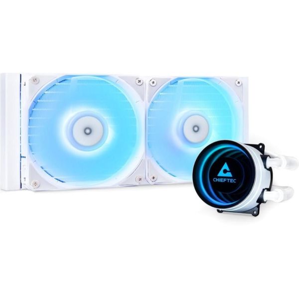 Водяное охлаждение Chieftec Iceberg 240 ARGB White (CLC-240-RGB-W) фото №2