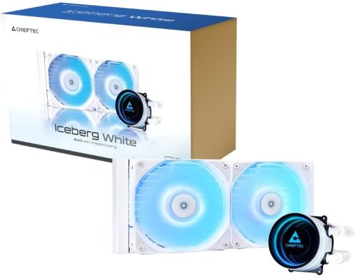 Водяное охлаждение Chieftec Iceberg 240 ARGB White (CLC-240-RGB-W) фото №7