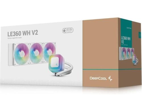 Водяное охлаждение Deepcool LE360 WH V2 (R-LE360-WHAMMN-G-2) фото №6