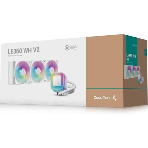 Водяное охлаждение Deepcool LE360 WH V2 (R-LE360-WHAMMN-G-2) фото №6