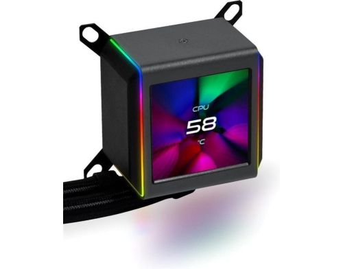 Водяное охлаждение Lian Li Galahad GA II LCD TL 280 Black (G89.GA2ALCD28TLB.00) фото №3