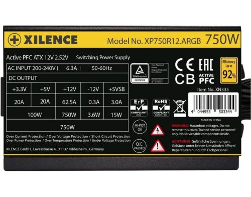 Блок питания XILENCE XN335 750W (XP750R12.ARGB) фото №6