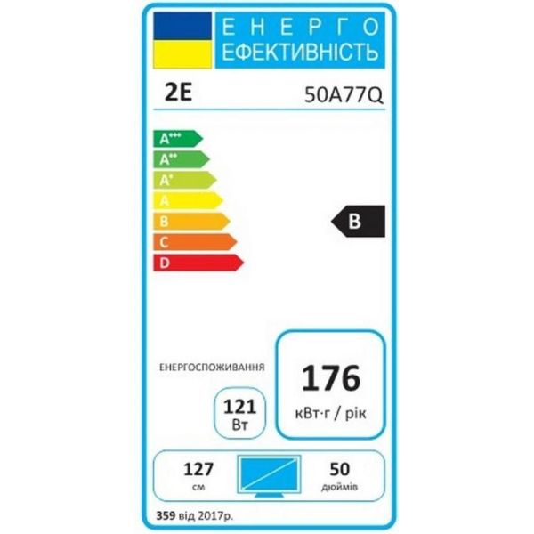Телевізор 2E 2E-50A77Q фото №2